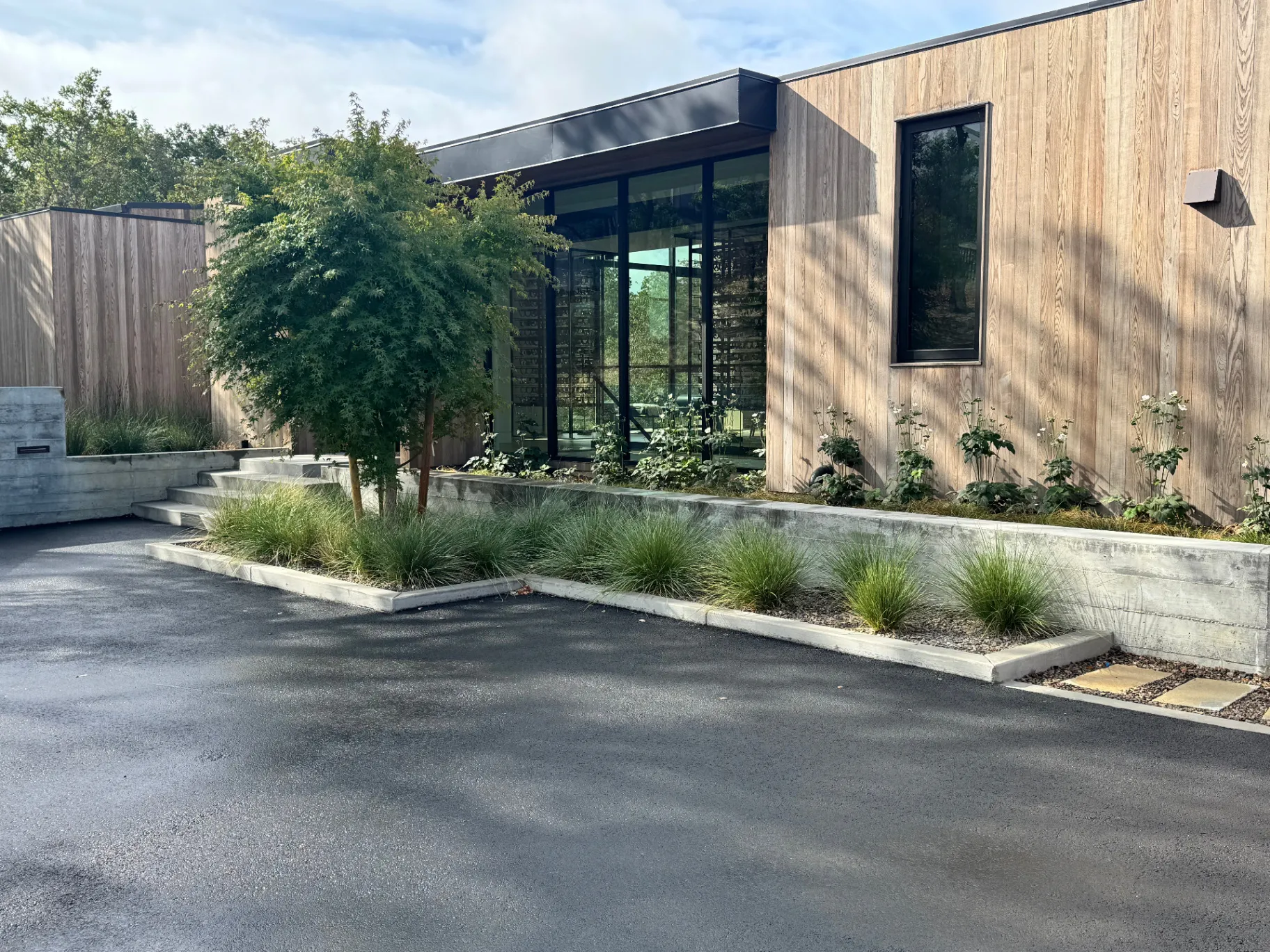 Contemporary commercial entrance